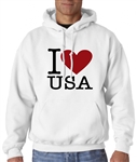 I Love USA Hoodie Sweatshirt